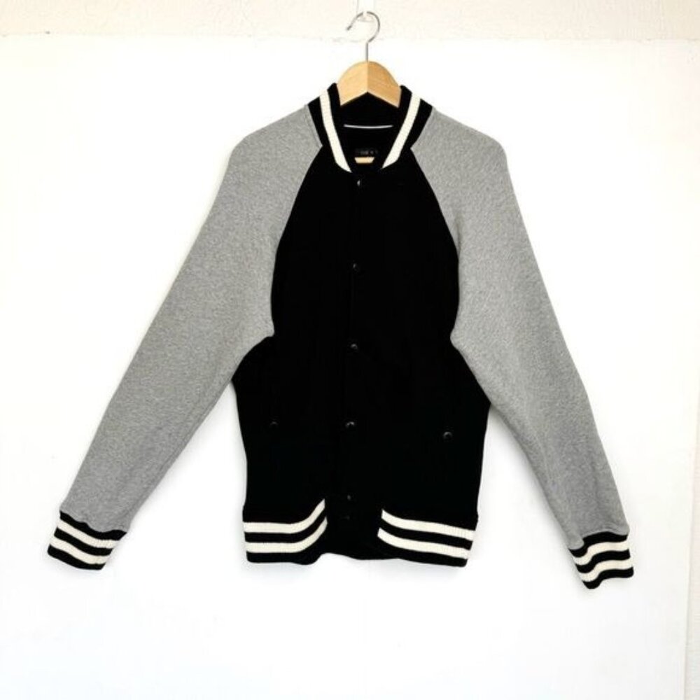 Rag & Bone Arden Retro Varsity Button Up Jacket L… - image 1